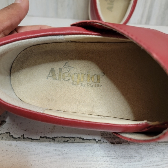 ALEGRIA TRAQ QUIN LEATHER WORK CLOG, SIZE 38 - Picture 6 of 8
